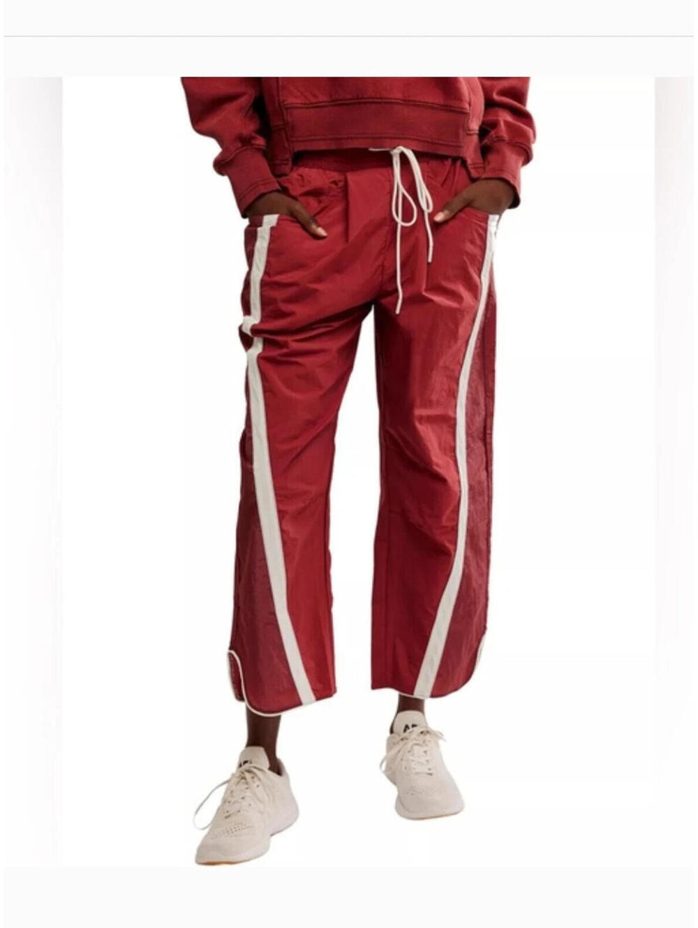 $98 Free People FP Movement Champ Is Here Pants Sour Cherry Women's Small NWT - Picture 3 of 4